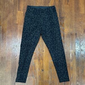 Victoria's Secret Kids Black Leopard Leggings